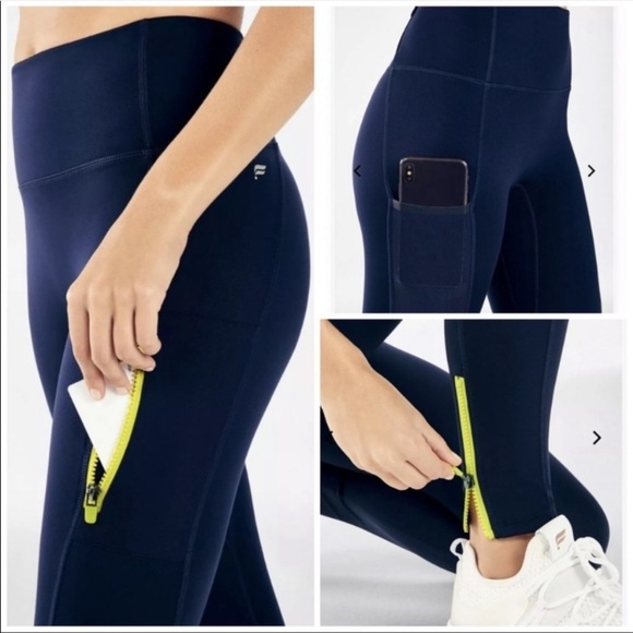 Fabletics Blue Motion365 Trinity Utility Leggings - Picture 1 of 6